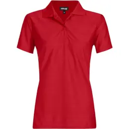 Ladies Milan Golf Shirt Red